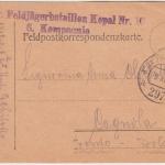 Österreich - KuK Feldjägerbataillon Kopal Nr. 10 L2 Feldpostkarte Fp.Stat. 297