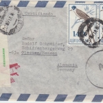 Uruguay - 2x1,40 P. Vögel Luftpost Einschreibebrief Montevideo - Giessen 1967