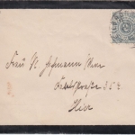 Württemberg - 2 Pfg. Ziffer Ortstrauerbriefchen Heilbronn 1895