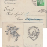 DR - 5 Pfg. Hindenburg Silber-Hochzeit-Telegramm Drucksache Essen 1933