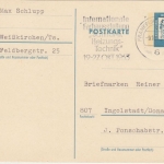 BRD - Frankfurt a/M "Int. Fachausstellung Sanitär- u. Heizungstechnik" GA 1963