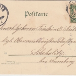 Bayern - Erlangen farb. Mehrbild-Litho (Bubenreutherhaus etc.) gelaufen 1897