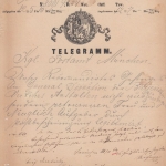 Bayern - Dt.-Österr. Telegraphen-Verein Telegramm Berlin - München 1869