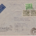 Berlin - 2x50+10 Pfg Bauten I Luftpostbrief n. ÄGYPTEN Steglitz Alexandriea 1952