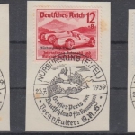 DR - Nürburgring-Rennen Satz/Briefstücke m. SST Nürburgring (Eifel) 23.7.39