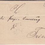 DR - Christianstadt am Bober 1888 Ra2 Brief n. Triebel "Wendebrief"
