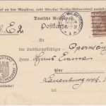 DR - 3 Pfg. Germania Drucksache/Musterungsbescheid Berlin-Wilmersdorf 1914