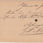 DR - Schoetmar 21.6.1877 nachv. TT-K1 5 Pfg. Ganzsache n. Minden