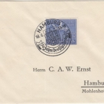 DR - 25 Pfg. 70 J. Deutsches Derby Brief/FDC SST Hamburg 18.6.39