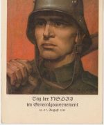 Gen.Gouv. - Tag d. NSDAP im Generalgouvernement Sonderkarte mit SST Krakau 1941