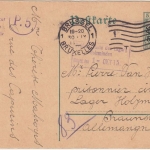 LP Belgien - 5 C./5 Pfg. Germania Ganzsache Kriegsgefangenenkarte Brüssel 1915