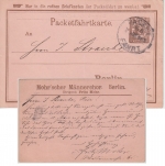 DR - Privatpost Berlin Packetfahrt 2 Pfg. Ganzsache Mohr'scher Männerchor 1896