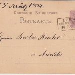 DR - Leer 1 in Hannover 14.3.81 Ra3 5 Pfg. Ganzsache n. Aurich