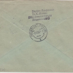 Berlin - 30 Pfg. Glocke mitte u.a. Einschreibebrief Braunschweig - Haiger 1954