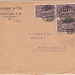 DR-Infla - 3x100 M. Queroval Brief n. ITALIEN Schwenningen - Trient 21.3.23