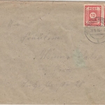 SBZ/Ost-Sachsen - 2x12 Pfg. Ziffer Brief Pausa - Gera 1946
