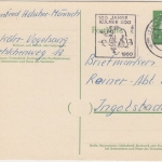 BRD - Köln-Nippes 1962 "100 Jahre Kölner Zoo" Masch.werbestempel Ganzsache