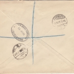 Großbritannien - 4+1 1/2 P. George V. Perfin JHS&Co Einschreibebrief London 1923