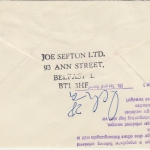 Großbritannien/Nordirland - 9 P. Elizabeth Luftpostbrief Belfast - Hamburg 1967