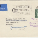 Großbritannien/Nordirland - 9 P. Elizabeth Luftpostbrief Belfast - Hamburg 1967