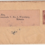 Natal - 1/2 P. Victoria Ganzsache Streifband + Zusatz Durban Wimleton 1895