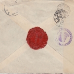 Palästina - 2 Pia./Überdruck Einschreibebrief Jaffa - Hamburg 1921 Zensur