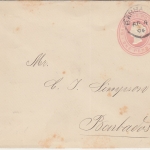 Barbados - 1 P. Victoria Ganzsache Ortsbrief 1894