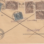 DR-Infla - 6x3.000 M. Queroval u.a. Brief Ravensburg - Weingarten 28. AUG 23