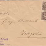 DR-Infla - 6x3.000 M. Queroval u.a. Brief Ravensburg - Weingarten 28. AUG 23