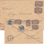 DR-Infla - 6x3.000 M. Queroval u.a. Brief Ravensburg - Weingarten 28. AUG 23