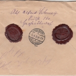 DR - 3x50+20 Pfg. Adler/Sockel Wertbrief Großröhrsdorf - Freiberg 1927