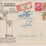 DR - 25 Pfg. Adler Brief u.a. illustr. Postauftrag/Einschreibebrief Dresden 1939