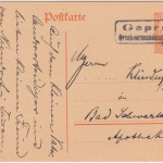 Etappe West - Geprüft Ortskommandantur Roulers Ra2 Ganzsache 16.1.1917