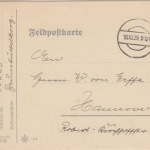 DR - Brunsbüttelkoog 1939 Feldpostkarte (Vordruck) n. Hannover