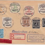 SBZ/Lokalausgaben - Großräschen 60 Pfg. u.a. Eilboten Einschreibebrief 1946