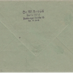 Berlin - 1+4 Pfg. Bauten Zusammendrucke Ortsbrief Berlin 1953
