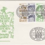 Berlin - Sehenswürdigkeiten Heftchenblatt Schmuck-FDC ESST 2.11.80
