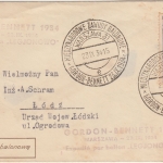 Polen - Gordon Bennet Ballon Flug Brief SST Warschau 23.9.34