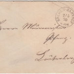 NDP - Bremen Bahnhof 2.5.70 K1 1 Gr. Ganzsache n. Boitenburg (?)