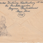 Bizone - 20 Pfg. Bauten Oberrand Brief Berchtesgaden - Kiemertshofen 1949