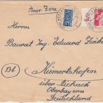 Bizone - 20 Pfg. Bauten Oberrand Brief Berchtesgaden - Kiemertshofen 1949