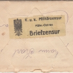 Österreich - 10 H. Witwen-/Waisenhilfe Zensurbrief Alt-Biela - Hamburg 1915