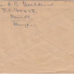 Ostafrikanische Gemeinschaft - 1 Sh. Landschaften u.a. Zensurbrief Nairobi 1947