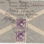 Brasilien - 5x1.000 R. Frau/Globus u.a. Luftpost R-Brief Porto Alegre 1936