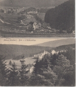 Niedersachsen - Altenau (Harz) 2 Ortsansichten sw-AK beide gelaufen 1922