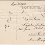 Neujahr - Prosit Glückwunschkarte Prägekarte Bowletopf Gläser Gedicht 1909