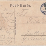 Militär - Train-Abteilung "Fröhliche Grüße" Farblitho Neustadt 1906