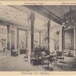 Hamburg - Hamburger Hof Conversations-Salon sw-AK gelaufen 1920