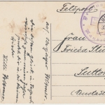 Neujahr - Patriotische Glückwunschkarte Feldpost Lazarett Mandelsloh 1915