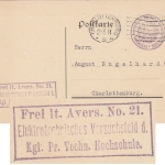 DR - Charlottenburg 1916 Frei lt. Avers No.21 Techn. Hochschule Ortskarte